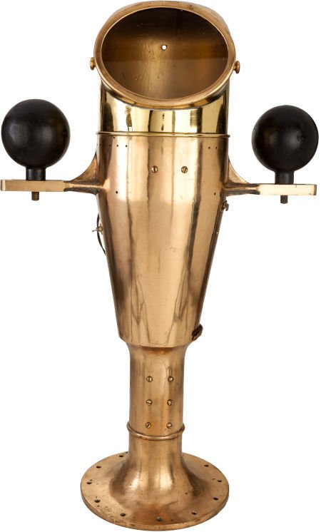Large Ship's Compass and Binnacle.: Large Ship's Compass and Binnacle. The brass binnacle measure approximately 53" tall with