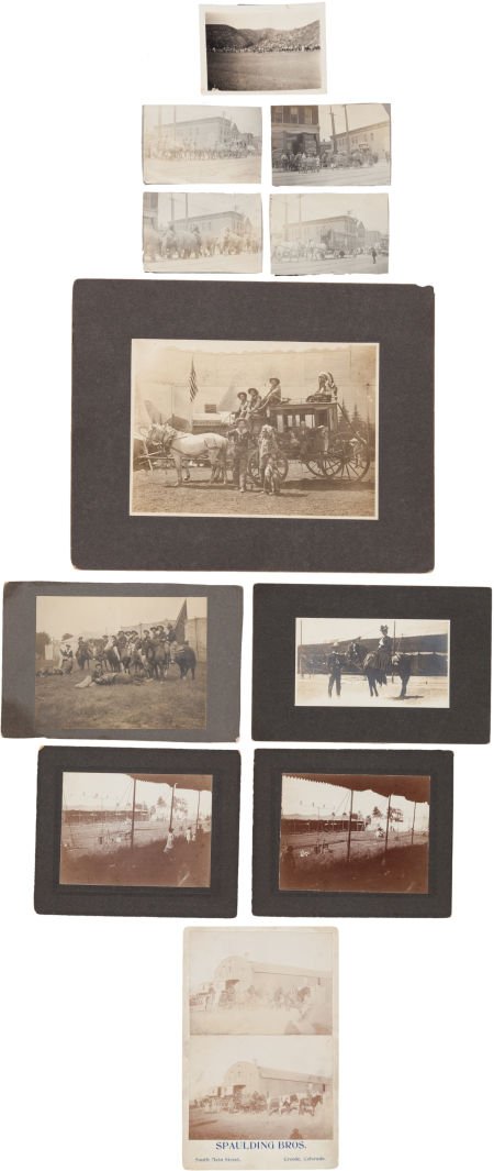 Early Wild West Shows and Circus: A Very Nice Ar: Early Wild West Shows and Circus: A Very Nice Archive of Original Photos. Consistin