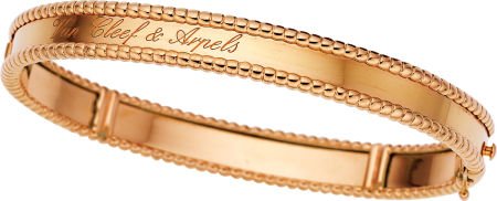 Van Cleef & Arpels Pink Gold Bracelet: Van Cleef & Arpels Pink Gold Bracelet From the Perlée Collection - Sign
