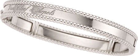 Van Cleef & Arpels White Gold Bracelet: Van Cleef & Arpels White Gold Bracelet From the Perlée Collection - Signature&n