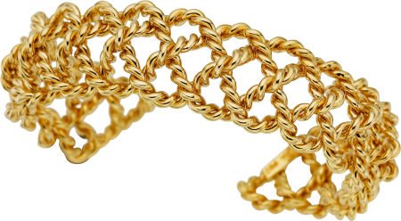 Verdura Gold Bracelet : Verdura Gold Bracelet 18k gold. Dimensions: 5 inches x 11/16 inch <