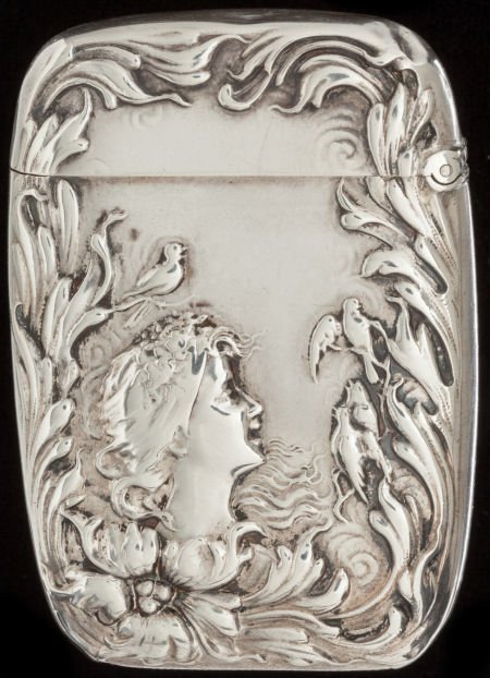 A FOSTER & BAILEY SILVER MATCH SAFE, Providence,: A FOSTER & BAILEY SILVER MATCH SAFE, Providence, Rhode Island, circa 1890 Marks: F&