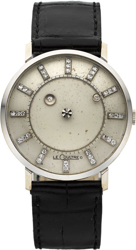 Vacheron Constantin - LeCoultre White Gold Myste: Vacheron Constantin - LeCoultre White Gold Mystery Watch, circa 1959 Case: 14k white gold,