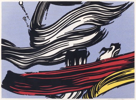 ROY LICHTENSTEIN (American, 1923-1997) Brushstro: ROY LICHTENSTEIN (American, 1923-1997)Brushstrokes, 1967Screenprint in colo