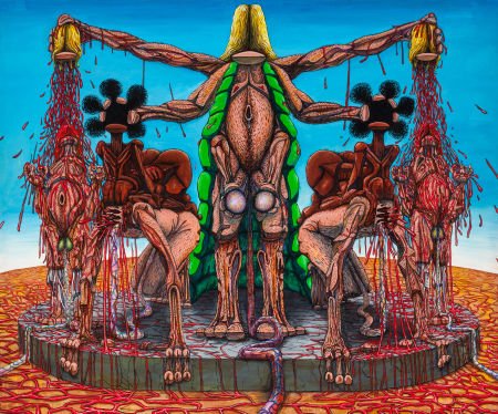 JASON FOX (American, b. 1964) Untitled, 1992 Acr: JASON FOX (American, b. 1964)Untitled, 1992Acrylic on panel60 x 72 inch