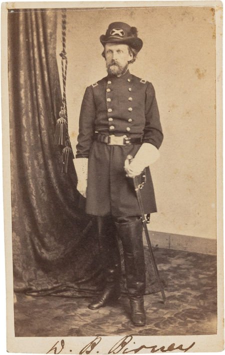 Union General David B. Birney Carte de Visite Si: Union General David B. Birney Carte de Visite Signed.&nb