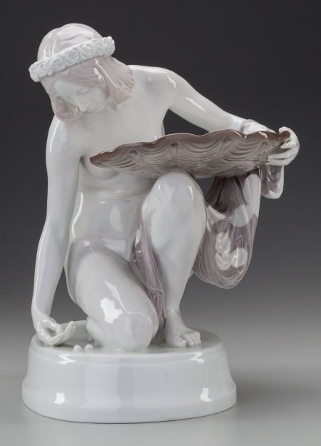ROSENTHAL PORCELAIN FIGURE OF A SEA NYMPH, Desig (1 of 2)