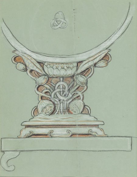 ELIHU VEDDER (American, 1836-1923) Design for Mi (1 of 2)