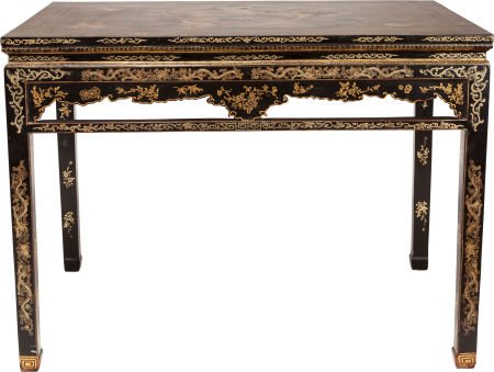 A CHINESE BLACK LACQUER TABLE, 20th century 31-1 (1 of 2)