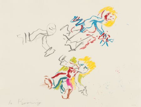 WILLEM DE KOONING (American, 1904-1997) For Lisa (1 of 2)