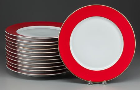 A SET OF TWELVE TIFFANY & CO. AMERICAN GARDEN PA (1 of 2)