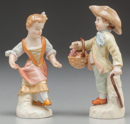 TWO KPM PORCELAIN FIGURES, Berlin, Germany, circ (1 of 2)