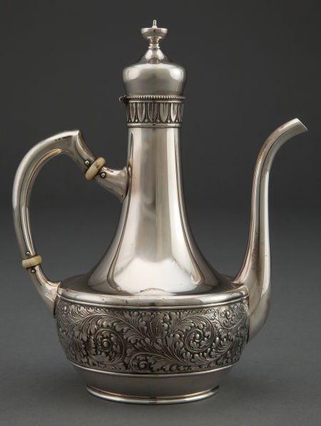 A SMALL GORHAM ST. CLOUD PATTERN SILVER COFFEE P (1 of 2)