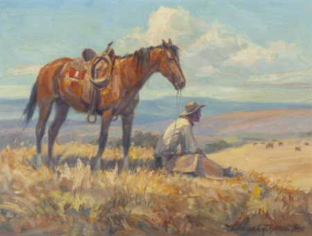 NICHOLAS S. FIRFIRES (American, 1917-1990) Rest: NICHOLAS S. FIRFIRES (American, 1917-1990)Rest at Noon, 1960Oil on canvasbo