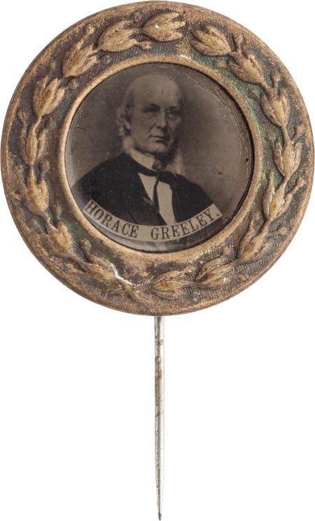 Horace Greeley: A Choice 1872 Campaign Ferrotype (1 of 2)