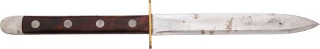 John Ek Oversized No. 3 Commando Fighting Knife.: John Ek Oversized No. 3 Commando Fighting Knife. 26-inches overall. 13 1/2- inch spea