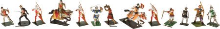 Cast Metal Military Soldiers by Richard Courtena: Cast Metal Military Soldiers by Richard Courtenay of England: Battle of Poitiers Thirteen Figures.