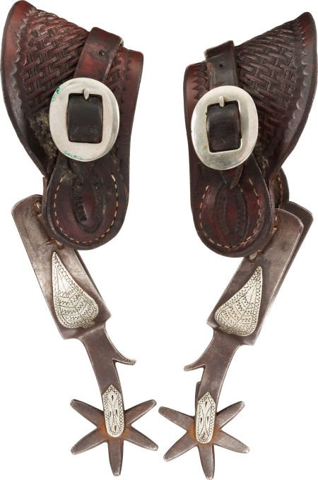 Early Crockett Spurs-Ben Johnson Specials.: Early Crockett Spurs-Ben Johnson Specials. The Ben Johnson Special #137 with overlai