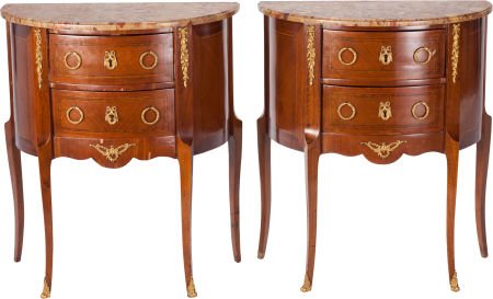 A Pair of French Gilt Bronze Mounted Mahogany De (1 of 2)