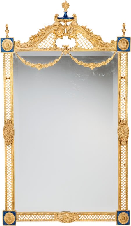 A Pair of Louis XVI-Style Gilt Bronze and Enamel (1 of 2)