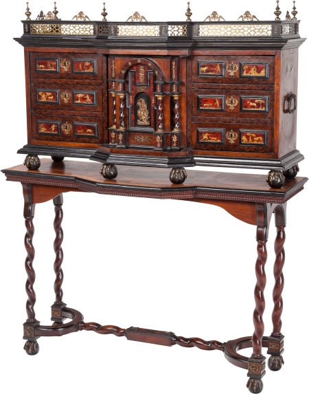 A Spanish Hardwood, Partial Gilt, and Tortoisesh (1 of 4)