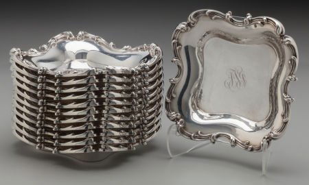 A Set of Twelve Frank Whiting Silver Dessert Pla (1 of 2)