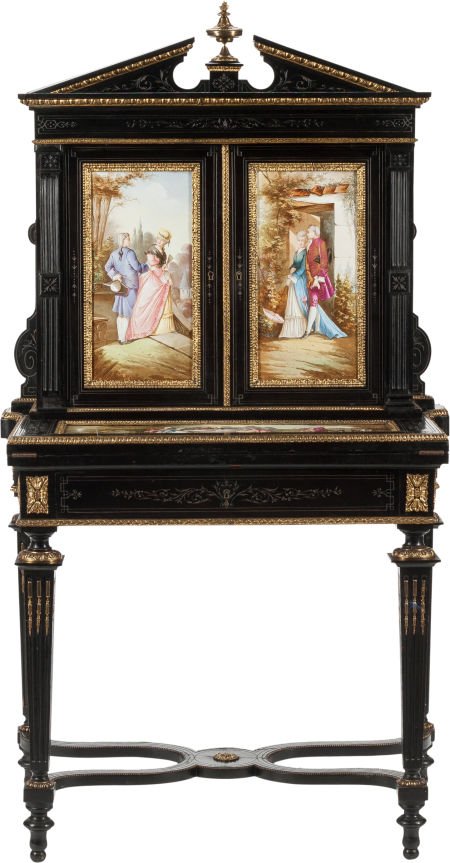 A  French Ebonized Wood and Gilt Bronze Bonheur (1 of 8)