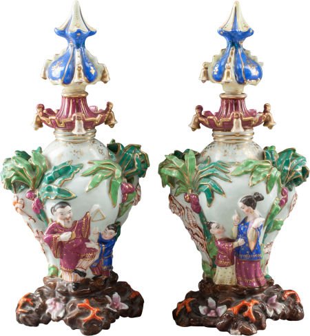 A Pair of Jacob Petit Porcelain Perfume Bottles, (1 of 4)
