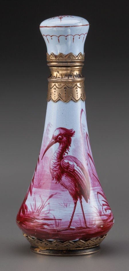 A Miniature French Enameled Perfume Bottle, 19th (1 of 3)