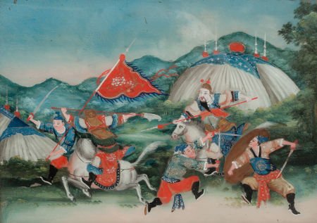 Chinese School (19th century) Battle Field (two (1 of 6)