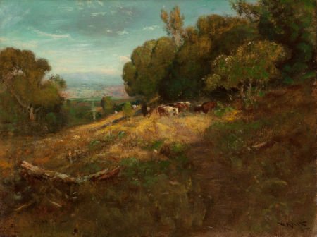 William Keith (American, 1839-1911) Afternoon in: William Keith (American, 1839-1911)Afternoon in Napa ValleyOil on canvas21 x 28