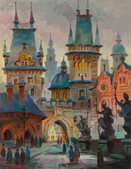 Anatol Krasnyansky (Russian, b. 1930) Towers of (1 of 4)