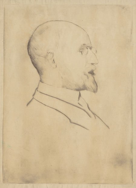 William McGregor Paxton (American, 1869-1941) Po: William McGregor Paxton (American, 1869-1941)Portrait of Charles Martin LoefflerEtc