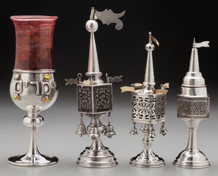 Three Silver Spice Towers & Glass and Silver Eli (1 of 3)