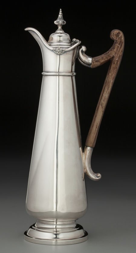 A Harrison Brothers & Howson Silver Ewer, Sheffi: A Harrison Brothers & Howson Silver Ewer, Sheffield, England, circa 1905 Marks: </