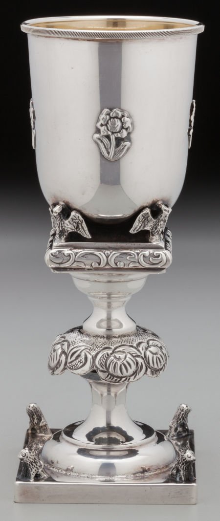 A Russian Silver & Silver Gilt Figural Standing (1 of 3)