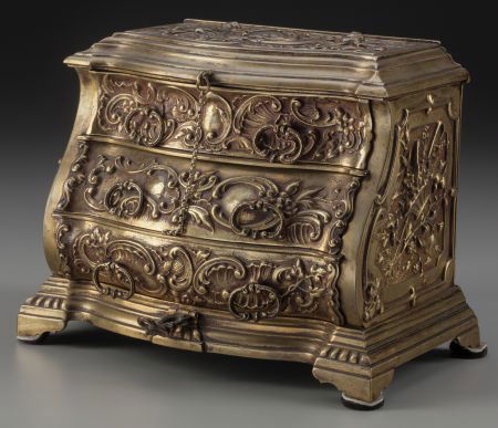 A French Rococo-Style Miniature Gilt Bronze Jewe (1 of 3)