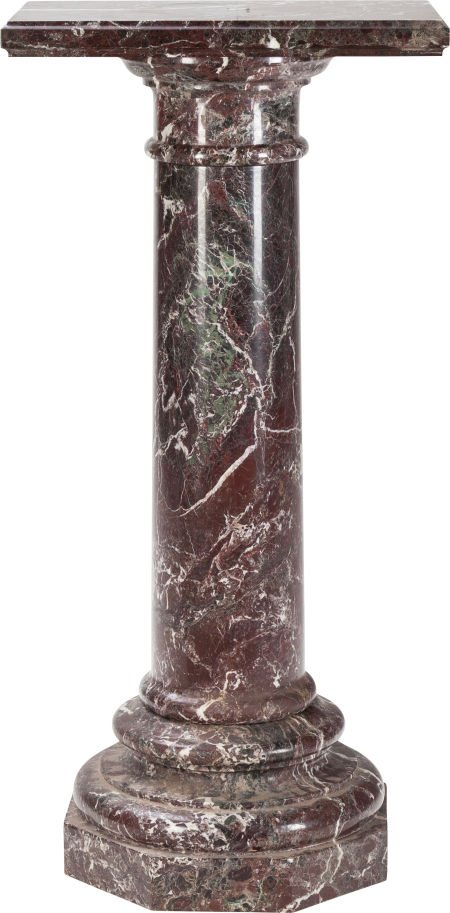 A Rosso Levanto Marble Column, 20th century 41 i (1 of 2)