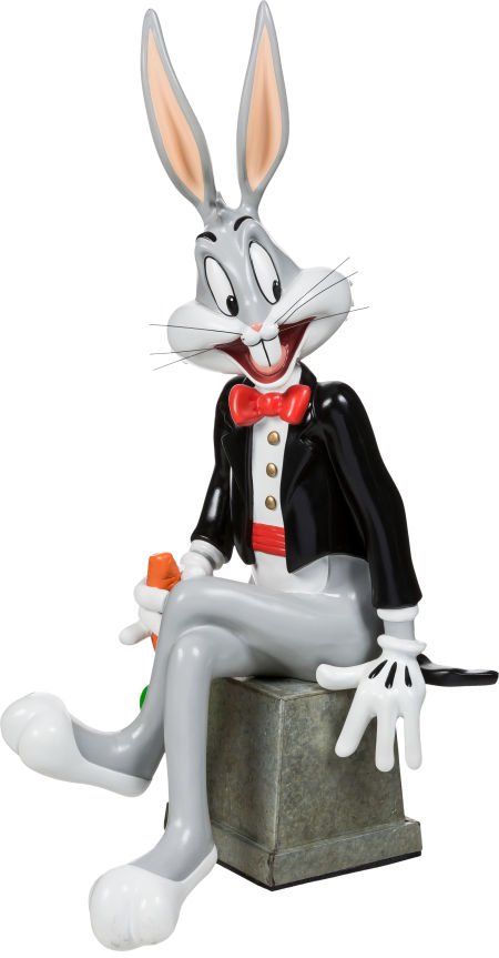A Bugs Bunny Statue, Circa 1990s.: A Bugs Bunny Statue, Circa 1990s. Originally a display piece from a Warner Bros. store, t
