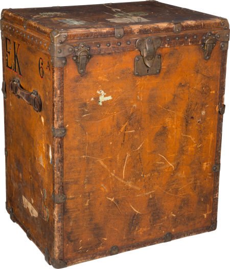 Louis Vuitton Vachetta Leather Trunk, circa 1920 (1 of 5)