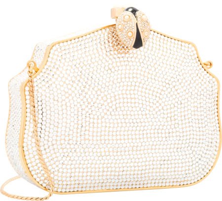 Judith Leiber Full Bead Silver Crystal Ladybug C (1 of 4)