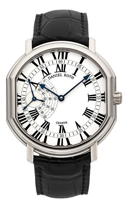 Daniel Roth "Athys II" White Gold Ref. 109.Y.60: Daniel Roth "Athys II" White Gold Ref. 109.Y.60 Seconds Sector Wristwatch Case: 18k white