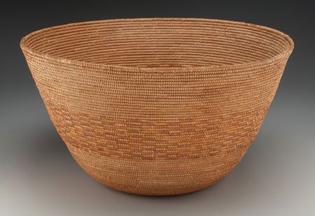 A Large Mission Coiled Storage Basket  c. 1900 (1 of 2)