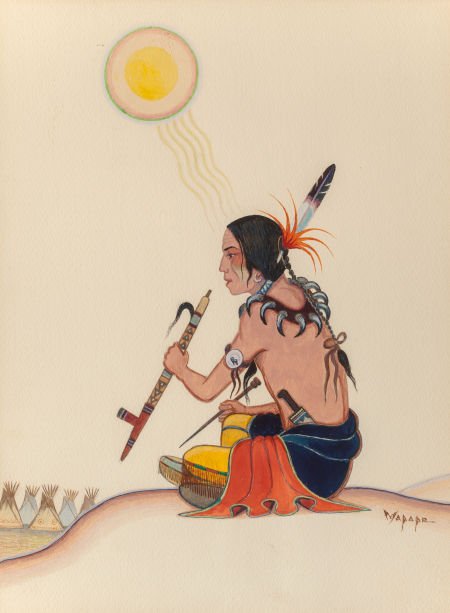 Stephen Mopope (Kiowa, 1898 - 1974) Medicine Man (1 of 4)