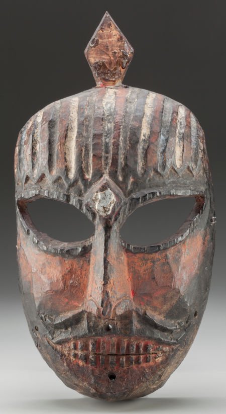 Mask, Himachal Pradesh, India   polychrome mask, (1 of 2)