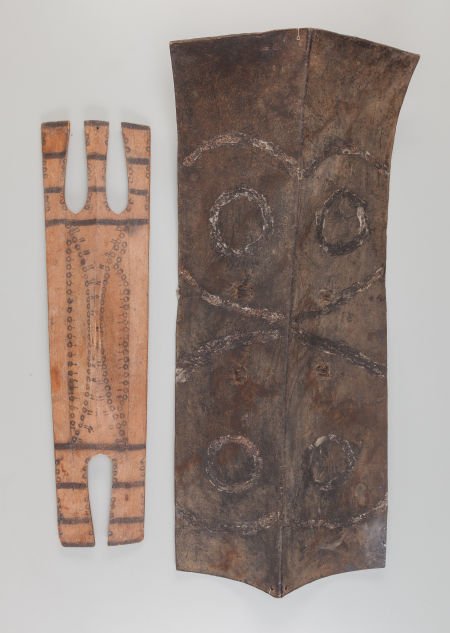 Two Shields, Naga    Heights:  29 and 37 inches (1 of 2)