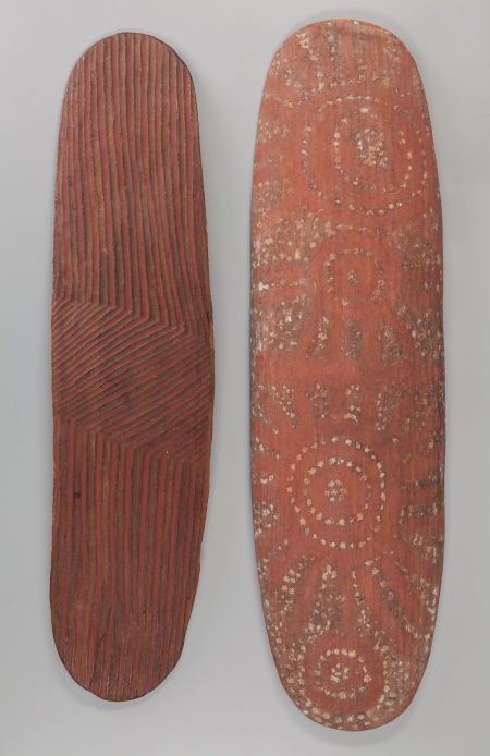 Two Shields, Australia   wood, paint  Provenance (1 of 2)