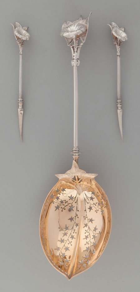 A Thirteen Piece Gorham Morning Glory Pattern Pa (1 of 4)