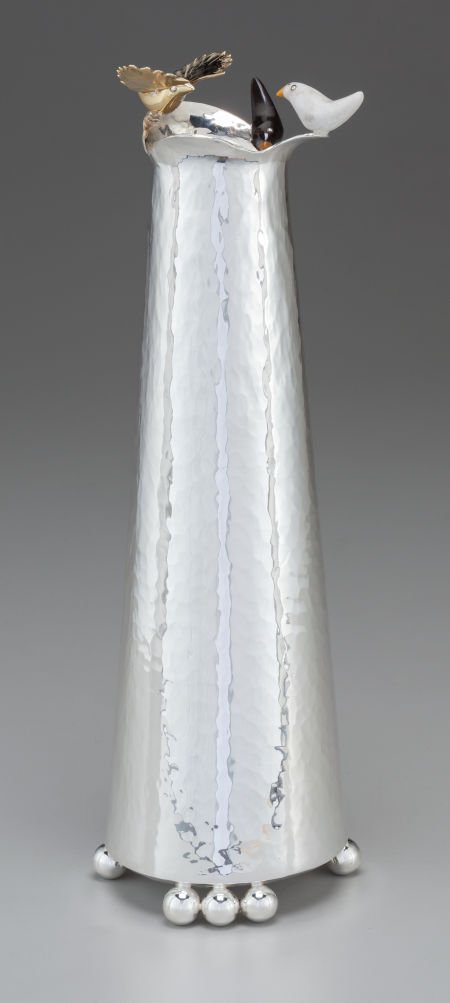 An Emilia Castillo Silver and Mixed Metal Ewer, (1 of 4)