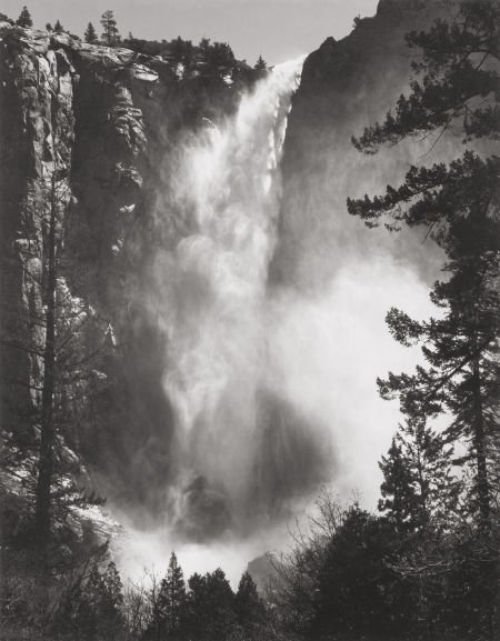 Ansel Adams (American, 1902-1984) Bridalveil Fal: Ansel Adams (American, 1902-1984) Bridalveil Fall, Yosemite National Park, 1927<